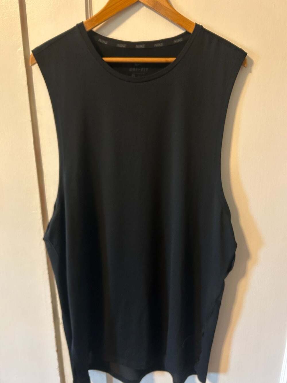 Nike Dri-FIT Sleeveless Training Tank Top Black Size XL
